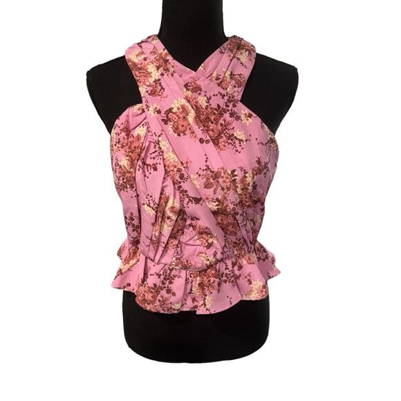 Line & Dot Pink Floral Blouse - Picture 8 of 10